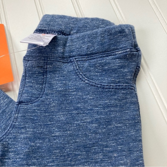 NWT Gymboree fleece pants girls 2T heather blue Mod about Orange soft lining NEW - Picture 2 of 5